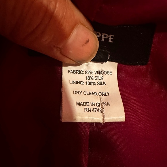 Philippe Adec Silk Jacket in Rich Eggplant - Picture 6 of 10